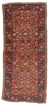 An antique Kurdish kelleh, Northwest Persia, c. 340 x 150 cm.