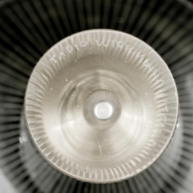 VASER, 2 st, glas, Tapio Wirkkala, Iittala, omkring 1900-talets mitt.