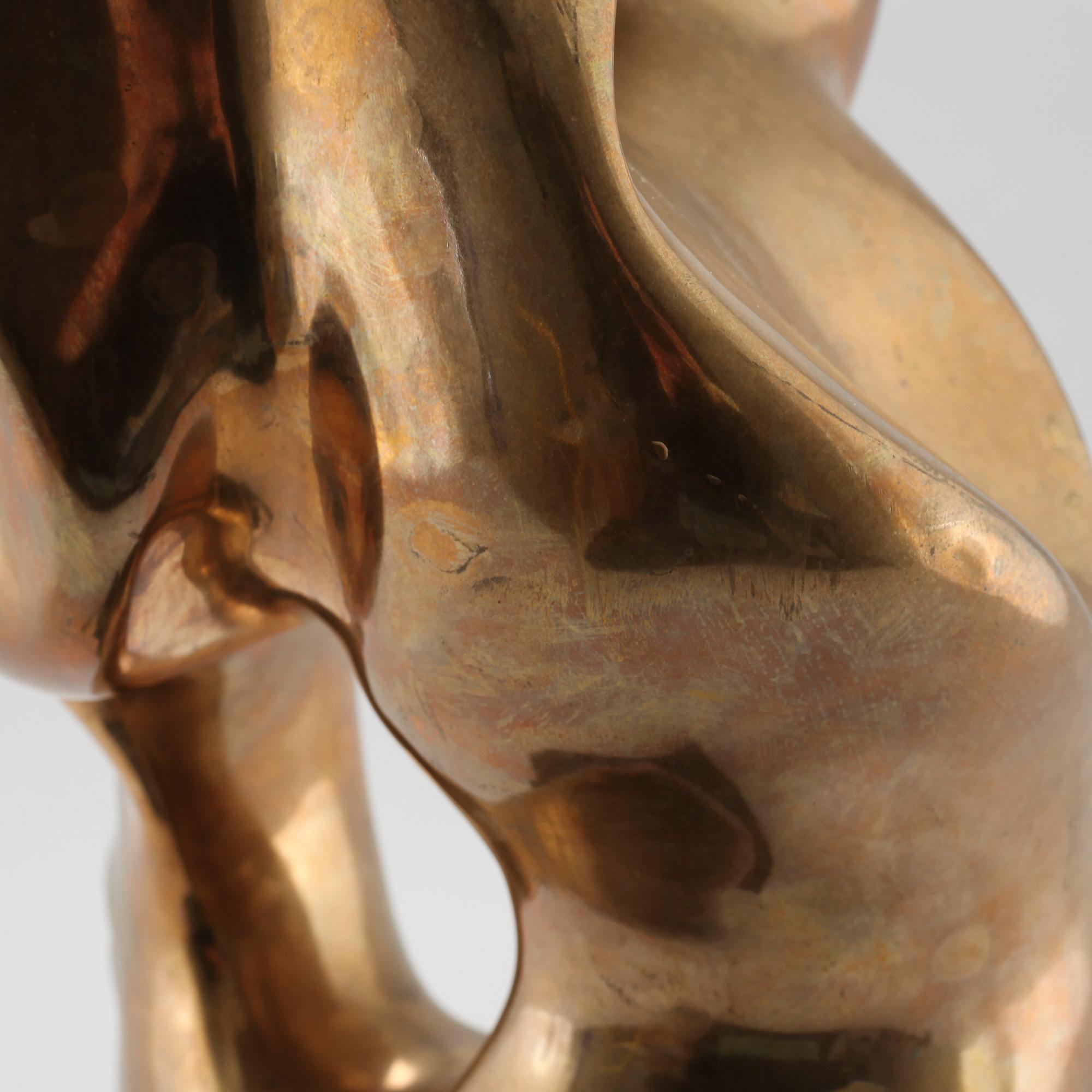 sculpture, bronze, signed.