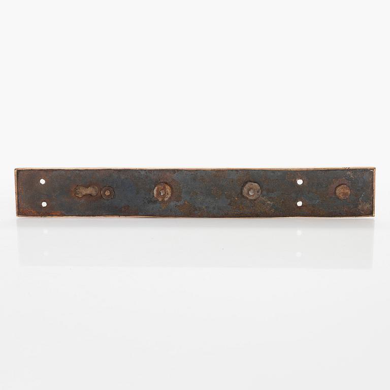 Door handles, 4 pairs, turn of the 20th century.