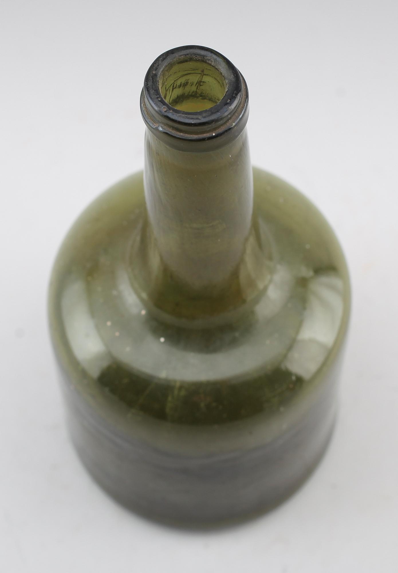 FLASKA, glas, 1700-tal.