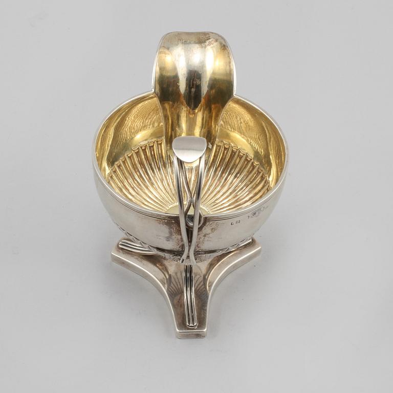 GRÄDDKANNA, silver, Johan Fredrik Björnstedt, Stockholm, empire 1817, vikt 215 gram.