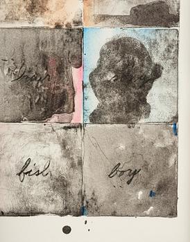 Jim Dine, "Wall chart II" .