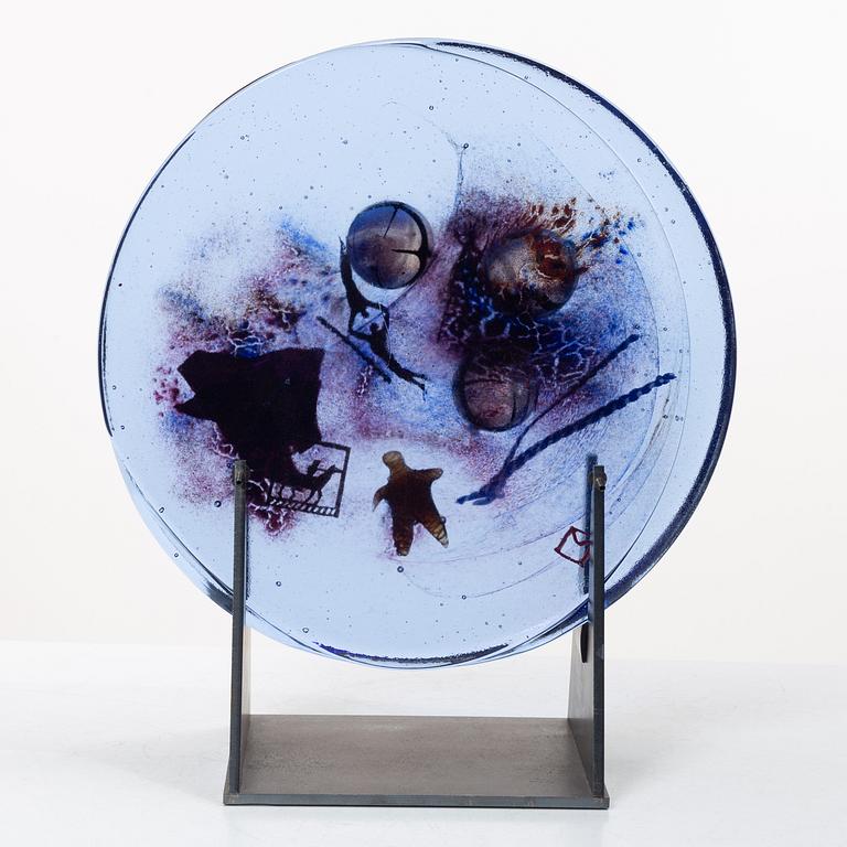Bertil Vallien, Unique glass sculpture, Kosta Boda.