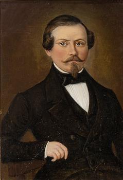 Marcus Larsson, attributed to, Male portrait, possibly self-portrait.