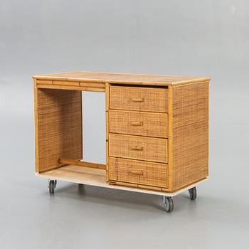 Desk, "Bal Vera", rattan, 1960s.