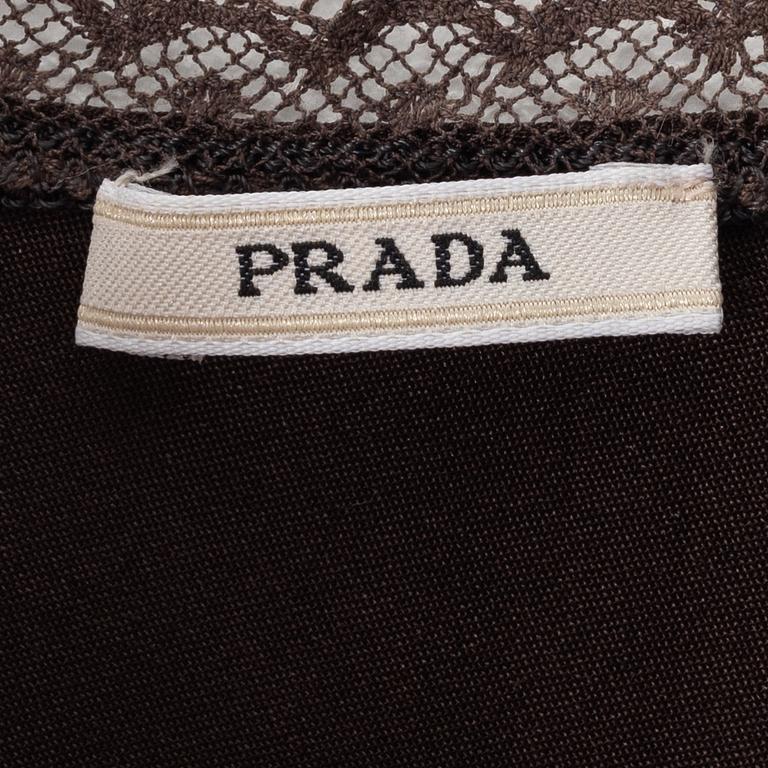 Prada, a silk top, size 75.