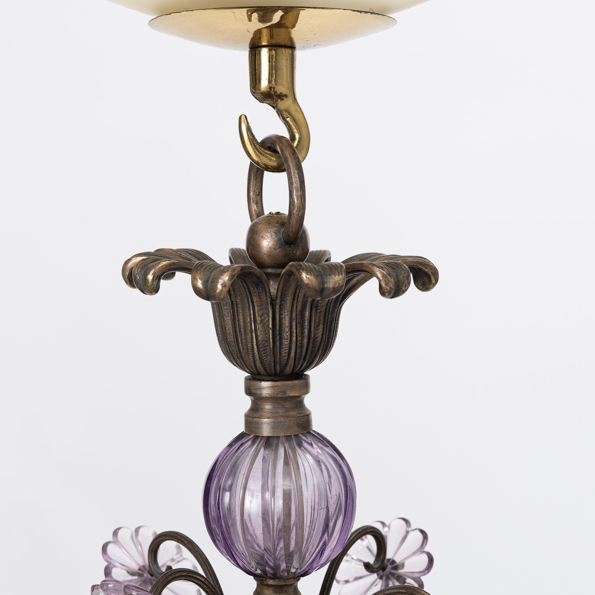 Chandelier, first half of the 20th century.