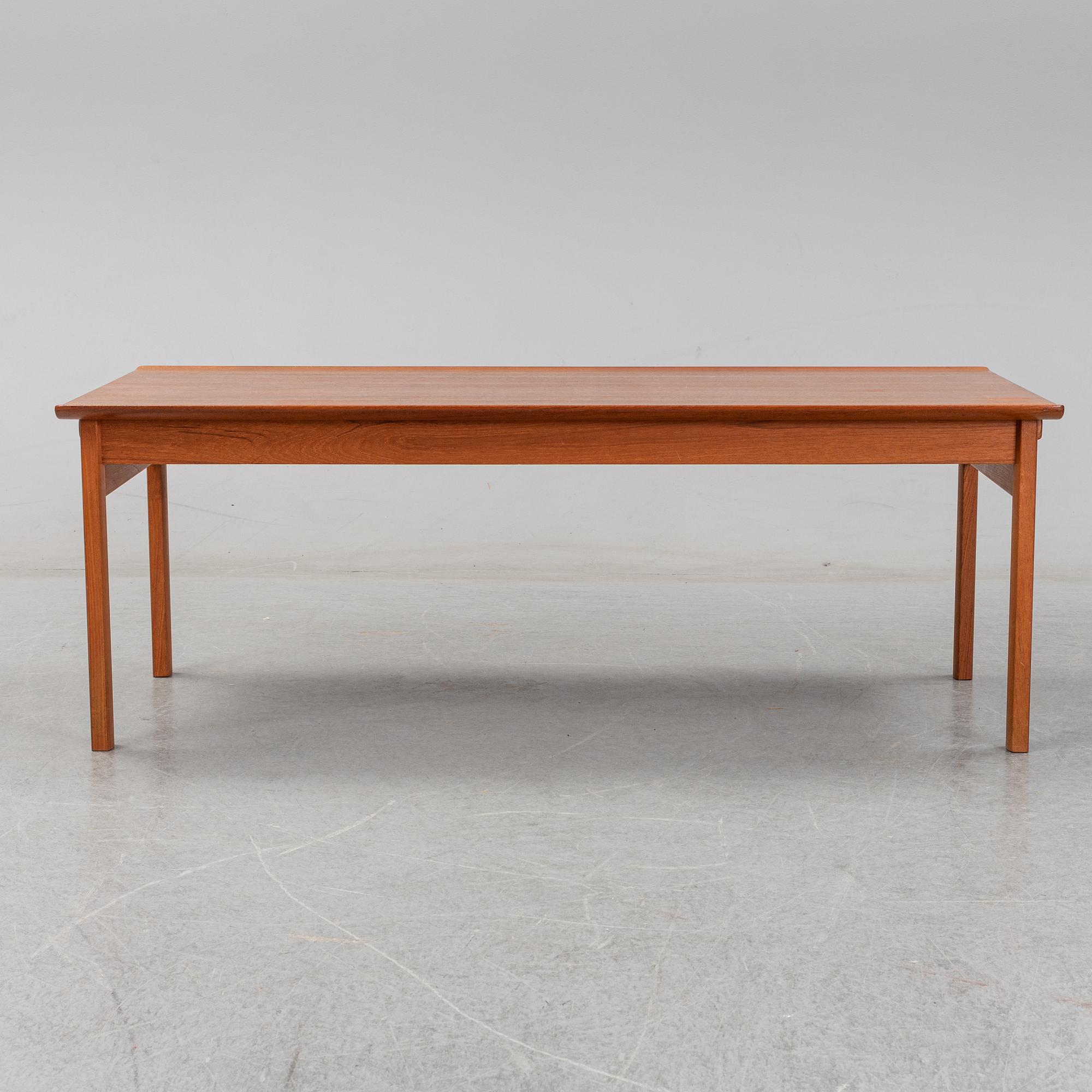 A teak coffee table by Tove & Edvard Kindt-Larsen, Seffle, 1960's.