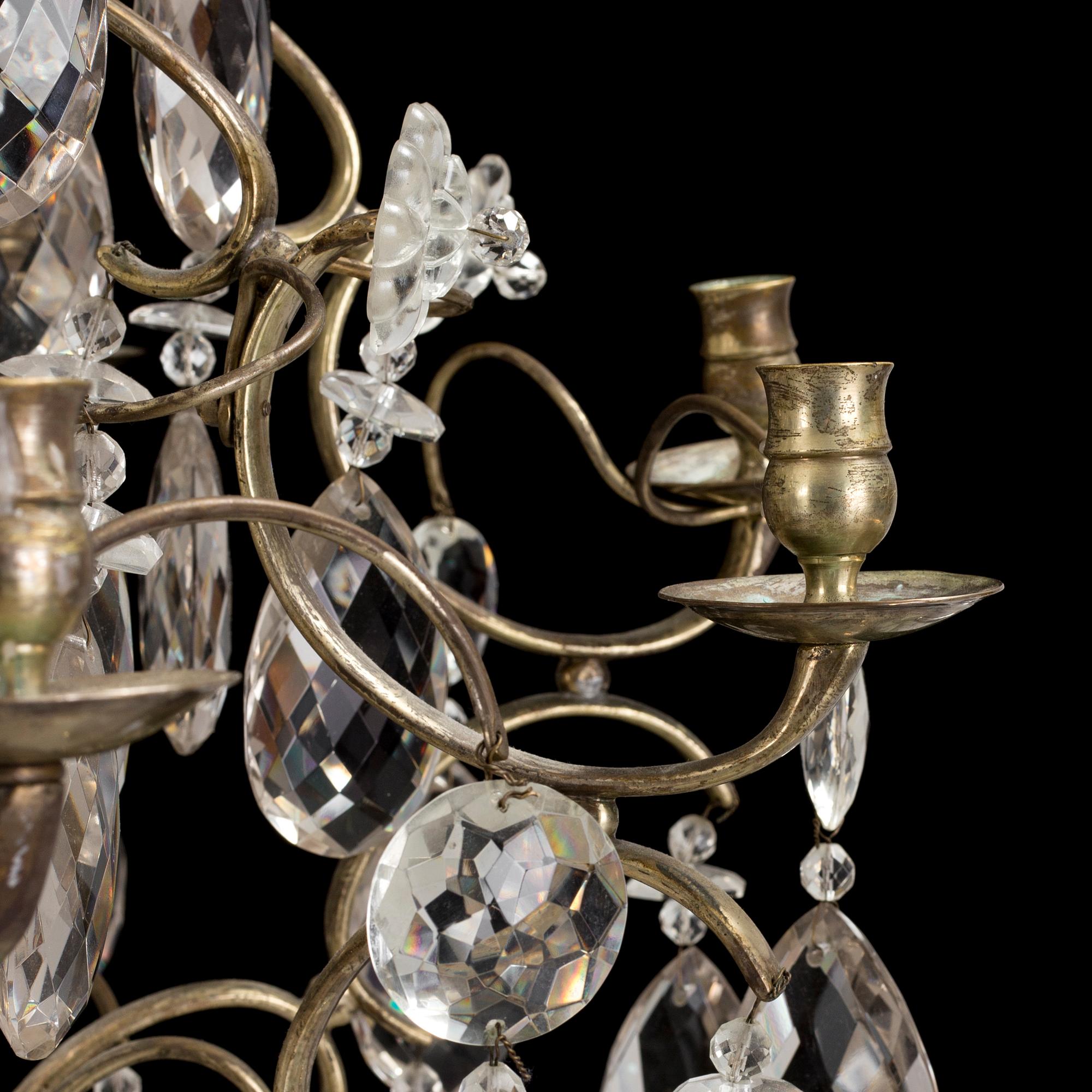 A first half of the 20th century rococo style chandelier.