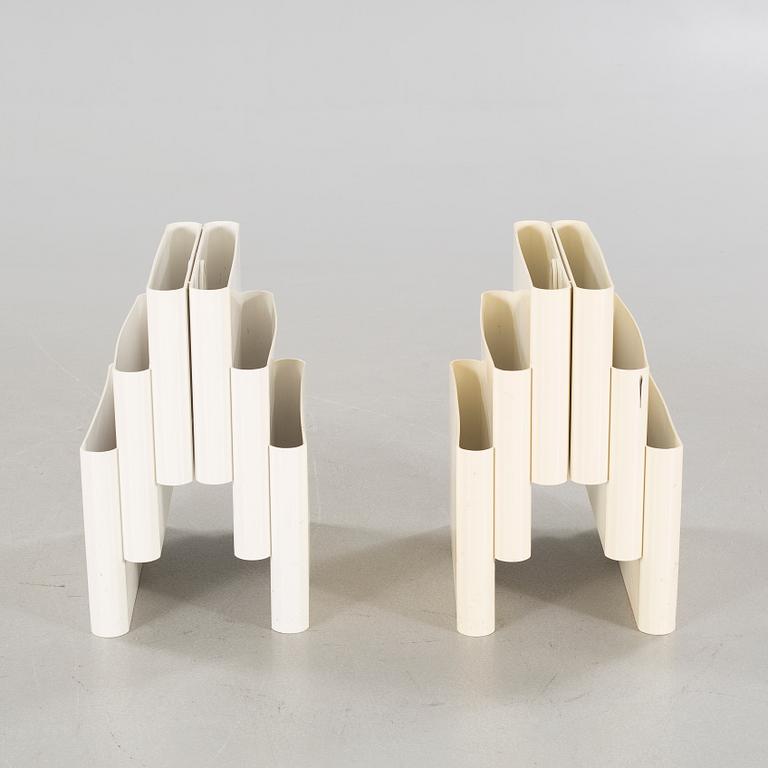 A pair of magazine racks, designed by Giotto Stoppino  for Kartell.