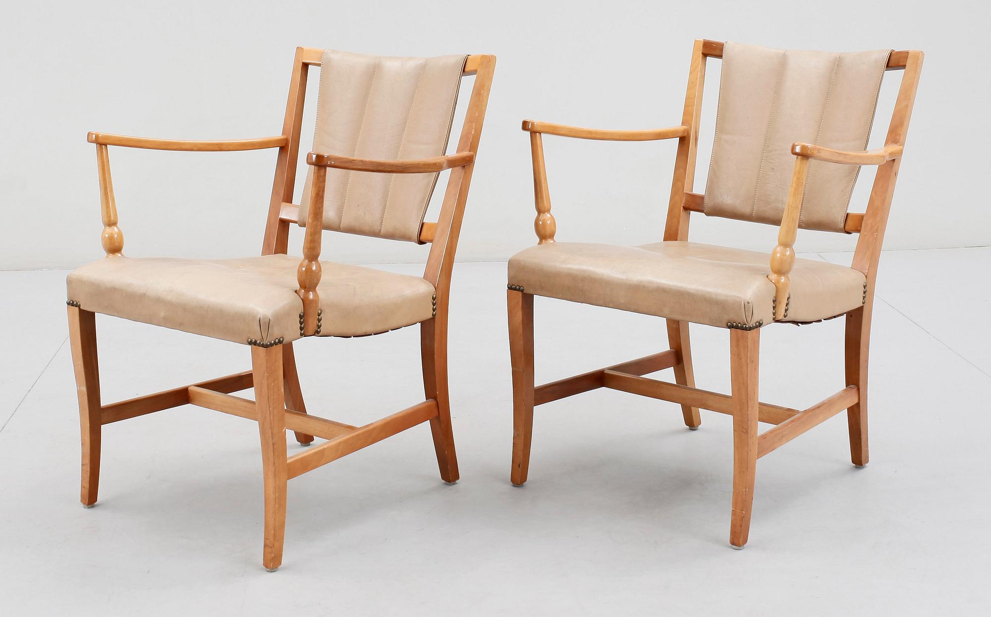 JOSEF FRANK, karmstolar, ett par, Firma Svenskt Tenn.