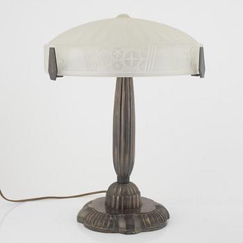 Bordslampor, ett par, Art Décostil, 1900-talets mitt.