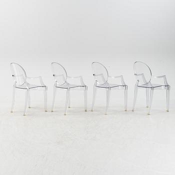 Philippe Starck, stolar, 4 st, "Louis Ghost", Kartell.