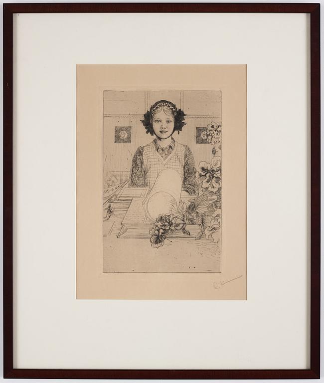 Carl Larsson, "Ung flicka".