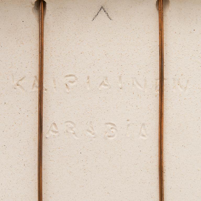 Birger Kaipiainen, Dekorationsfat, stengods, signerad Kaipiainen, Arabia.