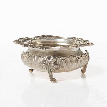 A French silver salt cellar, mark of Alphonse Debain, Paris, active 1883-1911.