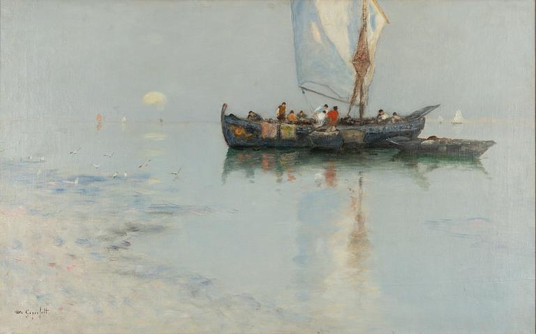 Wilhelm von Gegerfelt, In the Lagoon, Venice.