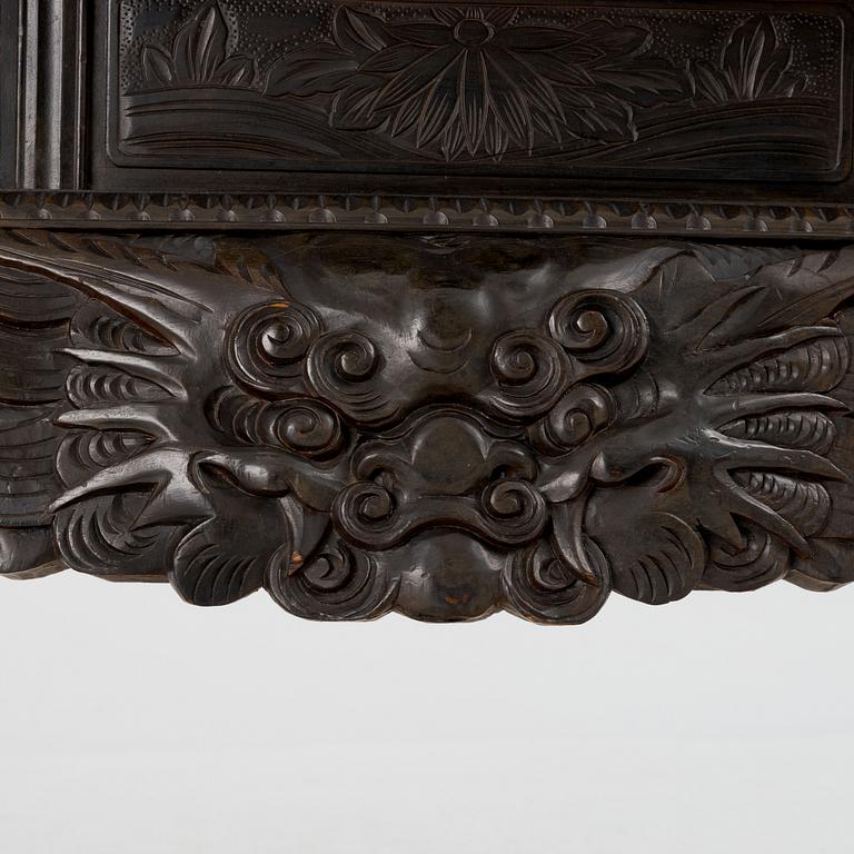 A Japanese wooden cabinet, first part of the 20th century.