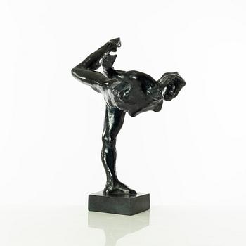 Gudmar Olovson, sculpture. Signed. Numbered. Foundry mark. Bronze, height 57 cm, length 39 cm.