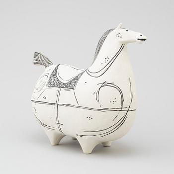 STIG LINDBERG, a "Springare" stoneware sculpture of a horse, Gustavsberg studio, Sweden 1952-72.