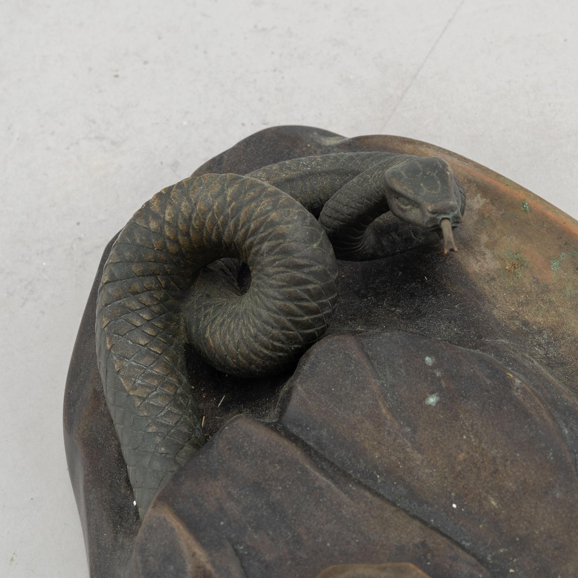 Otto Schmidt-Hofer, a bronze writing stand, signed.