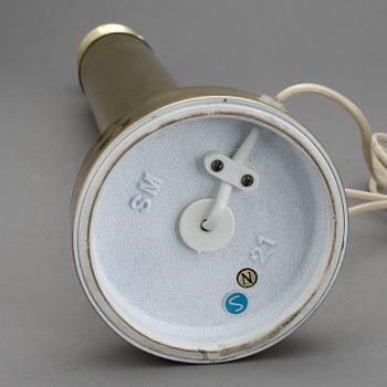 BORDSLAMPA, 1900-talets andra hälft.