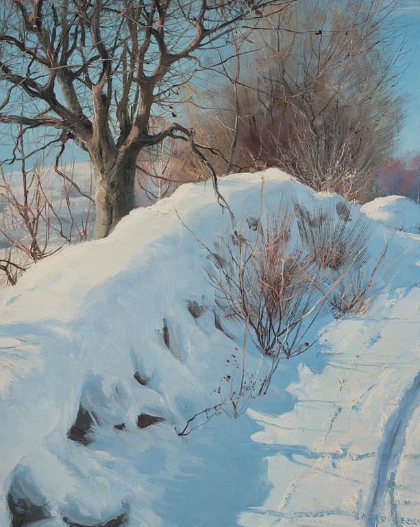 Anshelm Schultzberg, "Solig vinterdag".