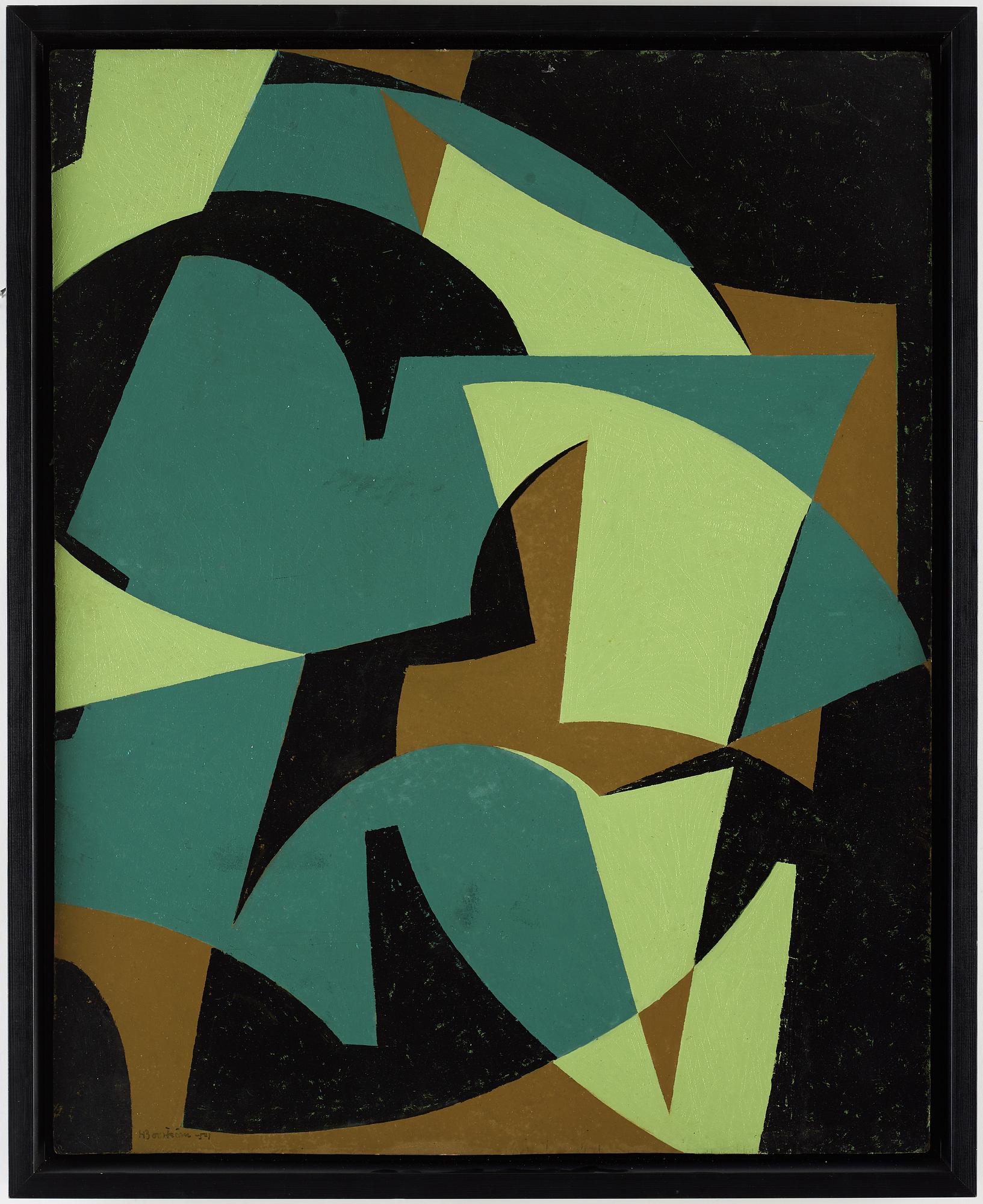 HARRY BOOSTRÖM, oil on panel, signed Booström, dated -54 on verso.