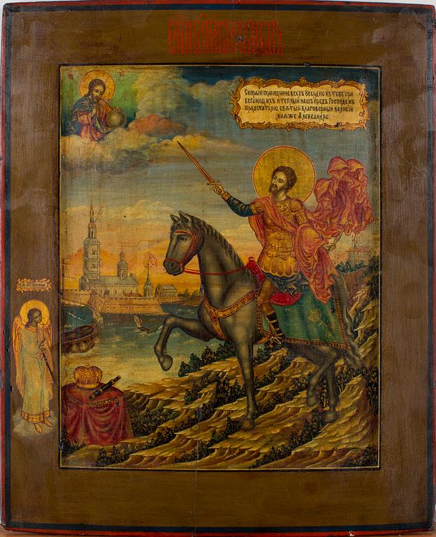 IKON, tempera på pannå, Ryssland. 1800-tal.