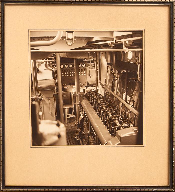 Photographs, 9 pcs, marine subjects, 1940s/50s.