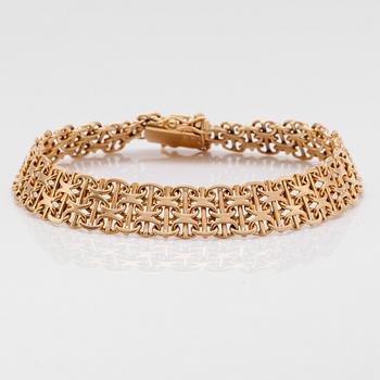 ARMBAND, 18K guld, svenska stämplar, 1967. Vikt ca 24 g.