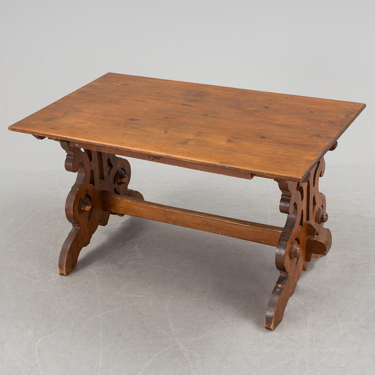 A Swedish late 19th century pine wood table.