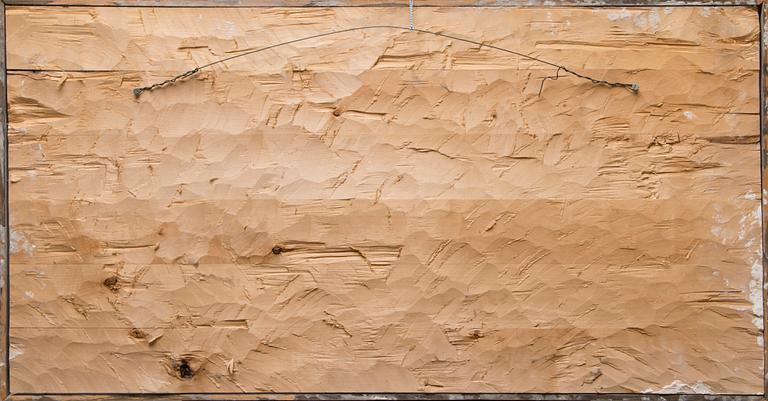 KAIN TAPPER, relief, wood and pigment, signed and dated -86.