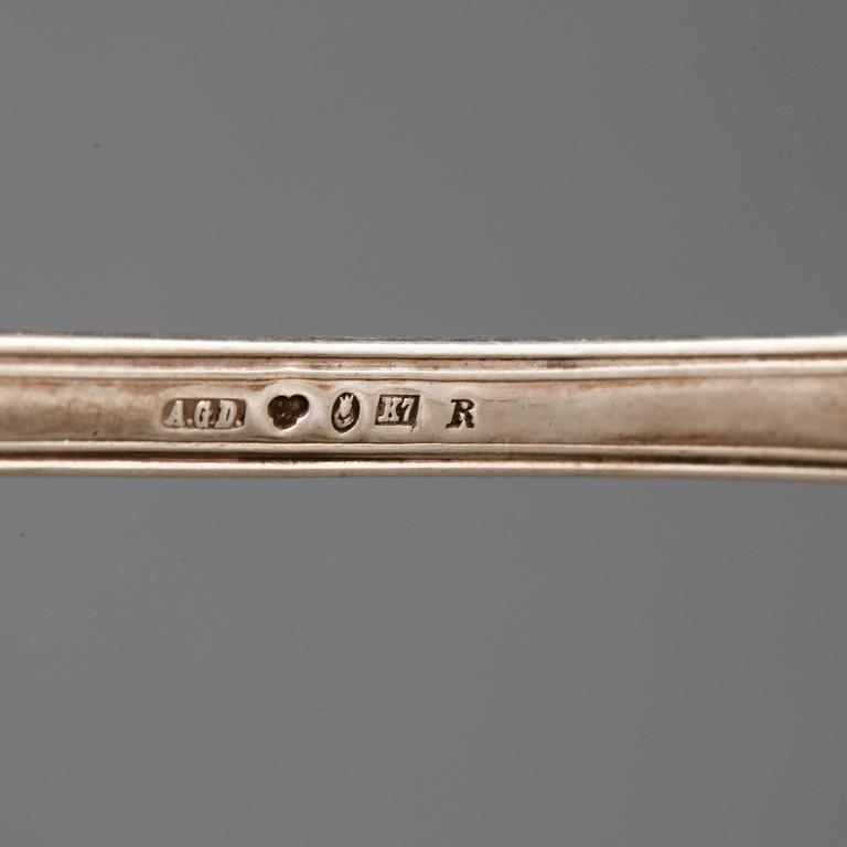 PARTI SILVER, 21 delar, bl. a GAB, 1928. Tot vikt 500 gram.