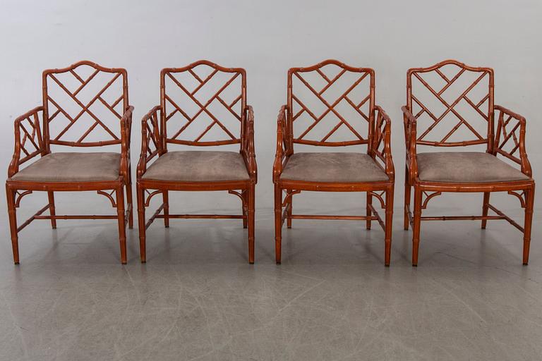 Six Miranda of Sweden armchairs.
