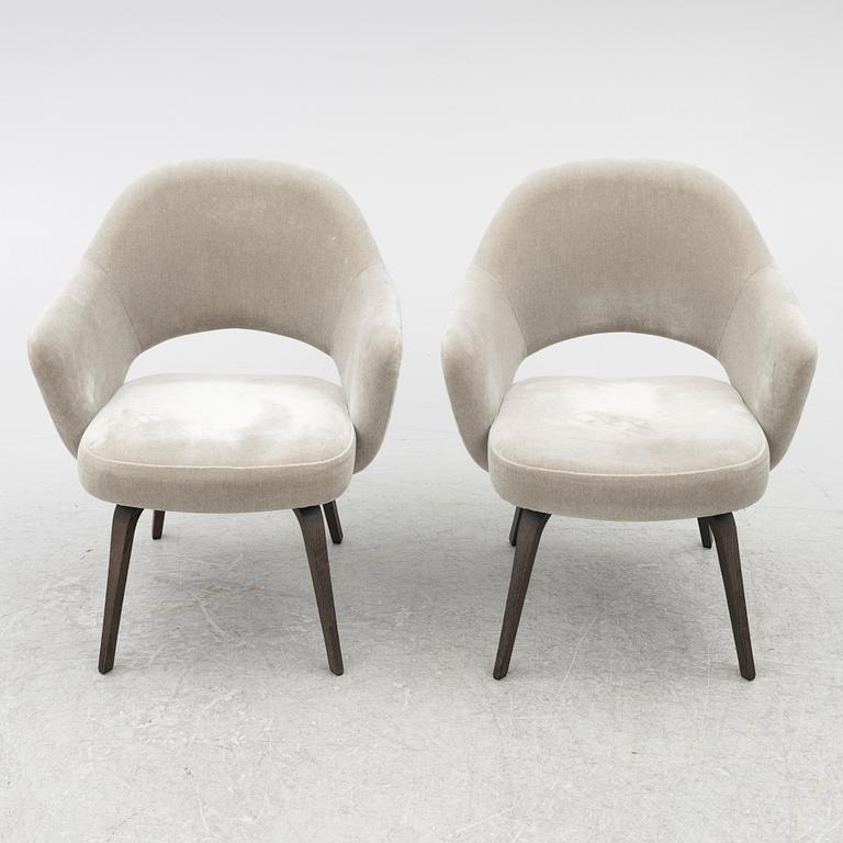 Eero Saarinen, chairs, a pair, "Executive Side Chair", Knoll, 21st century.