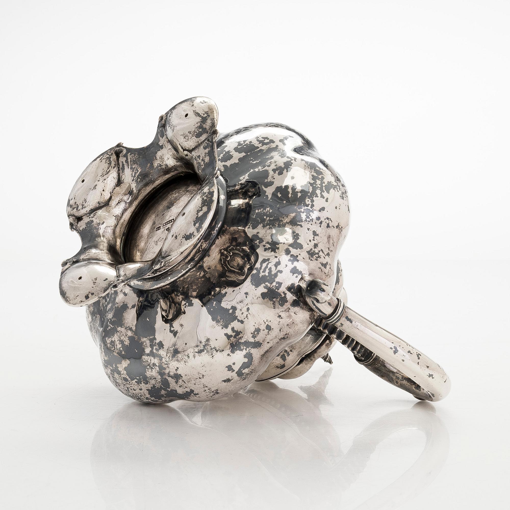 Ivan Gubkin, Kaffe- och teservis, 4 delar, silver, Moskva 1847-48.