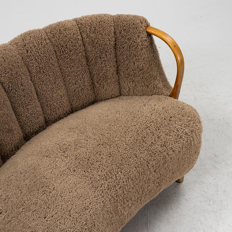 N.A Jørgensen, attributed,  a model 96 sofa, Denmark, 1940's.