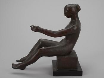 SAKARI TOHKA, skulptur, brons, signerad.