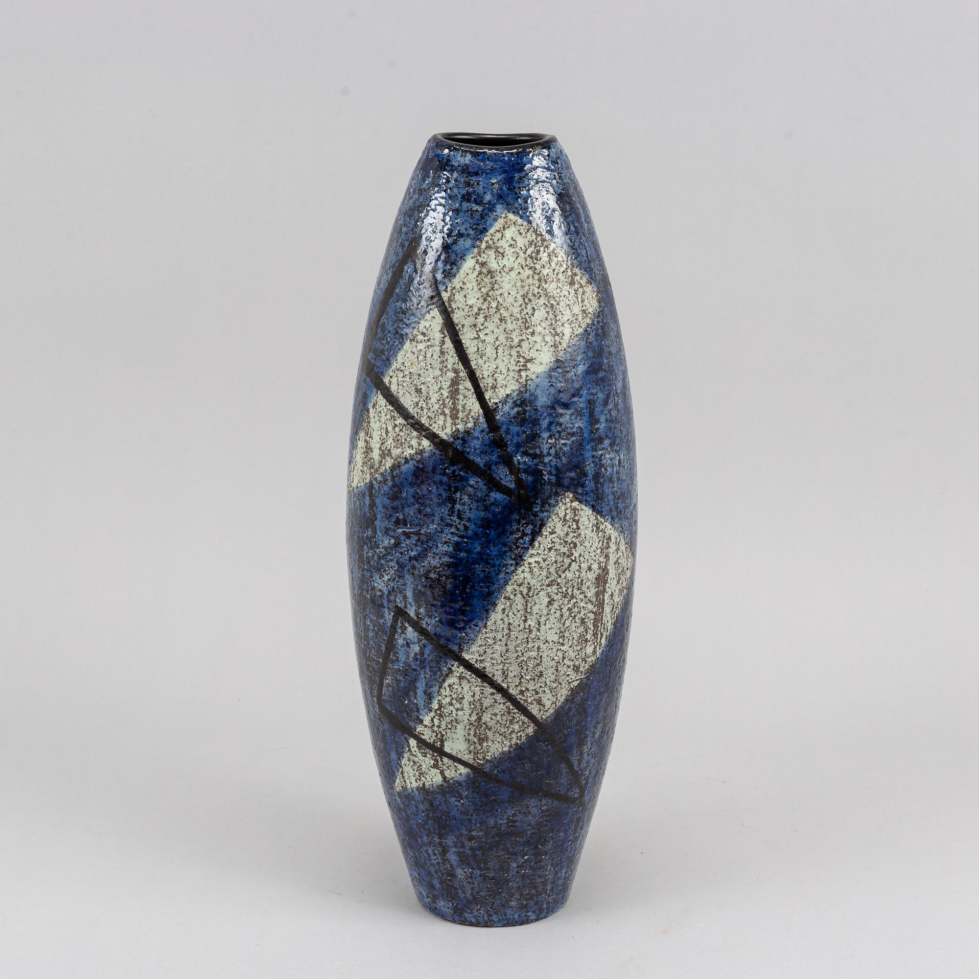 A stoneware floor vase by Ingrid Atterberg, Upsala-Ekeby.