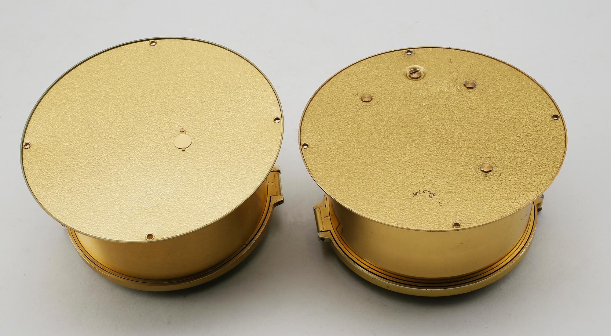 BAROMETER OCH SKEPPSKLOCKA, mässing, Schatz, 1900-tal.