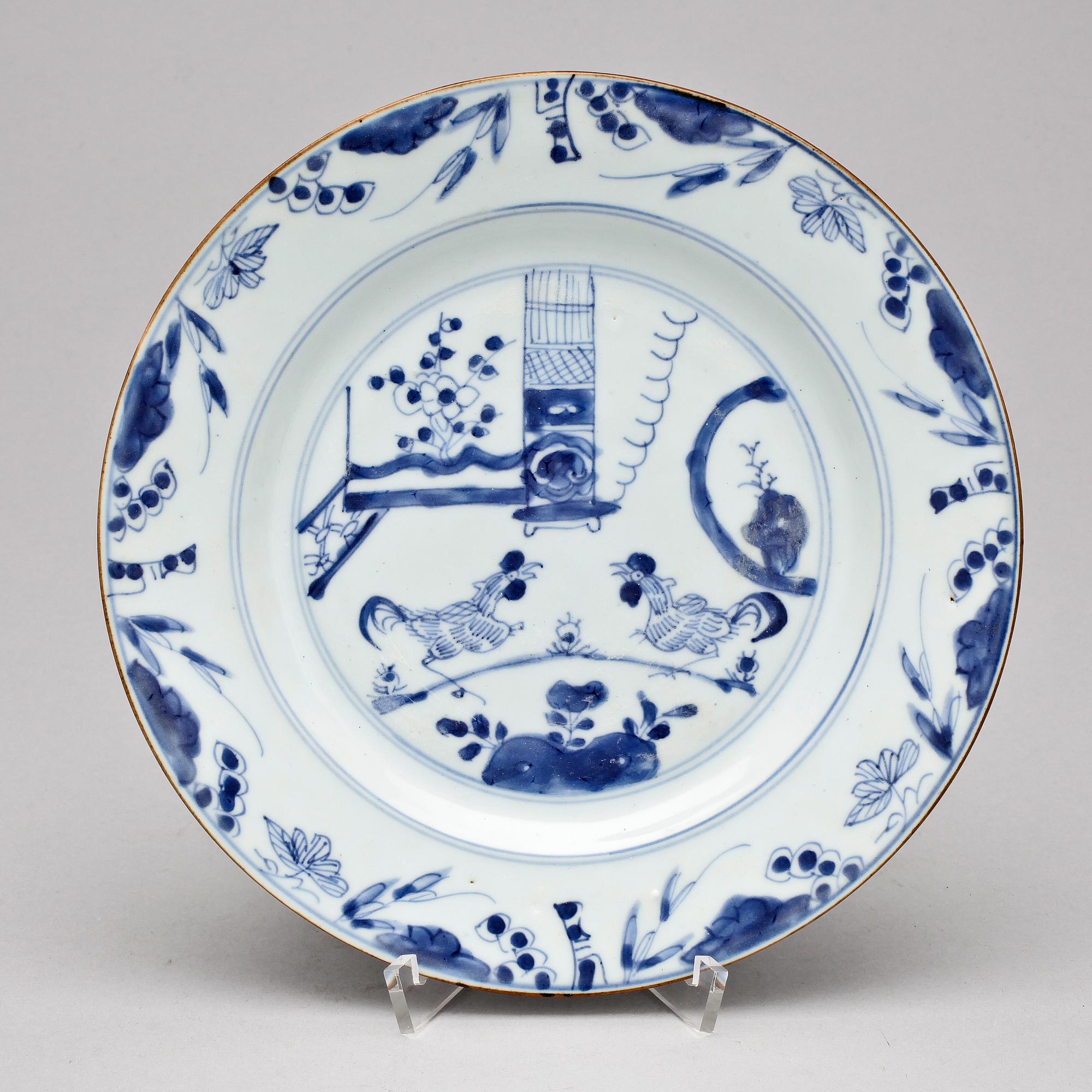TALLRIK, porslin, Qianlong, Kina, 1740-tal.