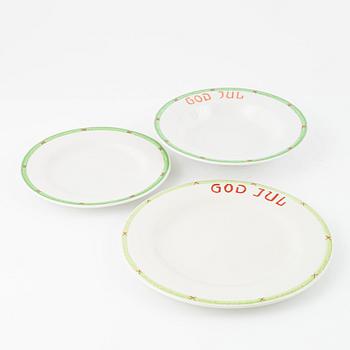 A Christmas Dinner Porcelaine Service, "God Jul", Gustavsberg. (51 pieces).