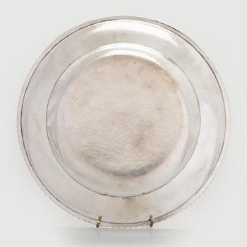 Fat, silver, engraved coat of arms, AB David Andersen & Comp, Stockholm 1926.