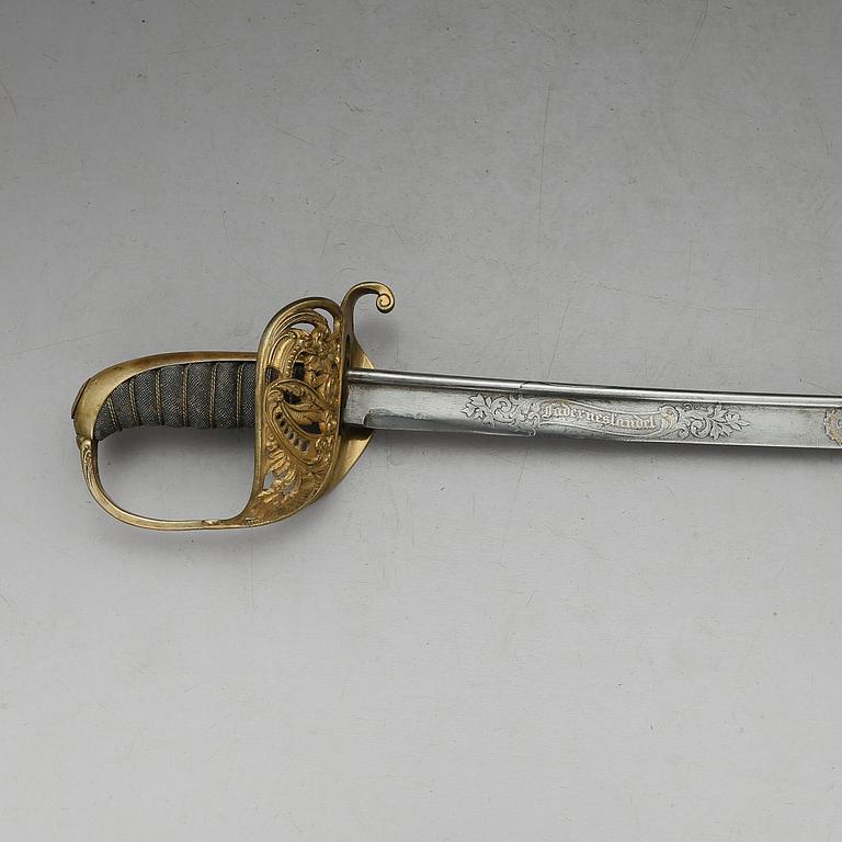 SABEL, m/1859, infanteriofficer.