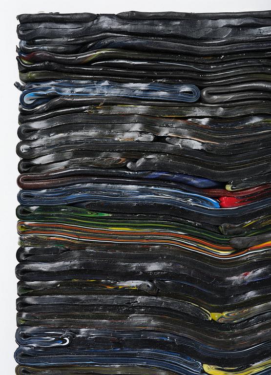Matthias van Arkel, "Stripe Painting Black".