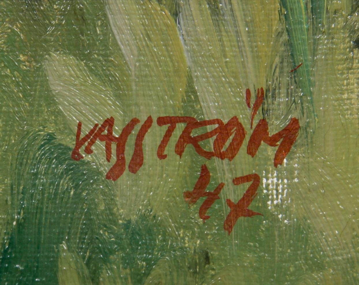 ERIC VASSTRÖM, oljor på duk, 2 st, sign o dat -47 resp -48.