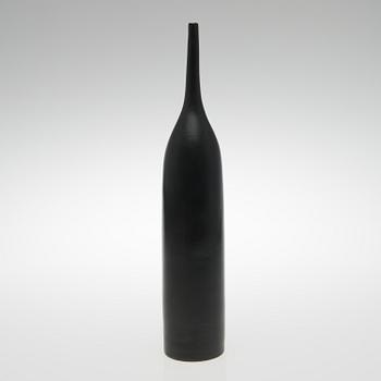 GEORGES JOUVE, A CERAMIC VASE. Black bottle. Signed. Late 1950s.