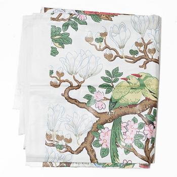A collection of textiles, as well as a bag, Firm Svenskt Tenn.
